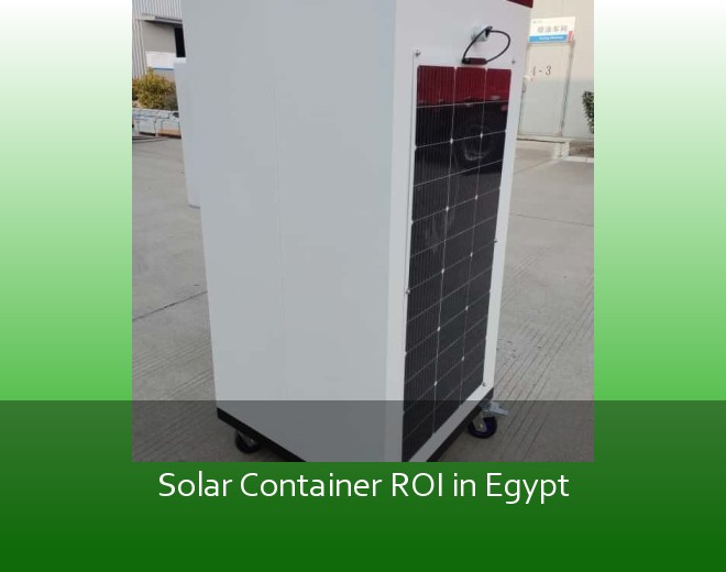 Solar Container ROI in Egypt